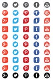 Fb-kvittrande youtube mest pinterest Google Royaltyfria Bilder Fb-kvittrande youtube mest pinterest Google Royaltyfria Bilder