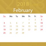 February 2018 calendar popular gold premium for business royalty free illustration February 2018 calendar popular gold premium for business royalty free illustration
