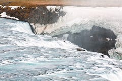 Feche acima da cachoeira de Gullfoss, Islândia imagem de stock Feche acima da cachoeira de Gullfoss, Islândia imagem de stock