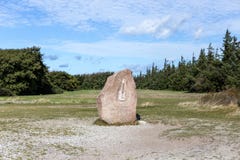 Jimi Hendrix Memorial Stone on Fehmarn, Germany stock photo Jimi Hendrix Memorial Stone on Fehmarn, Germany stock photo
