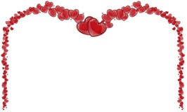 Feld von roten Herzen, der Hintergrund des Valentinsgrußes mit Herzen vektor abbildung Feld von roten Herzen, der Hintergrund des Valentinsgrußes mit Herzen vektor abbildung
