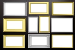 Felder golden und silbernes lokalisiert auf schwarzem Hintergrundkopienraum, Illustration 3d stock abbildung Felder golden und silbernes lokalisiert auf schwarzem Hintergrundkopienraum, Illustration 3d stock abbildung