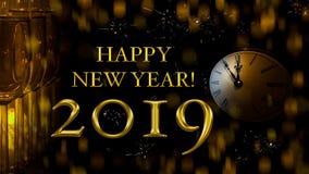 Feliz Año Nuevo 2019 stock de ilustración Feliz Año Nuevo 2019 stock de ilustración