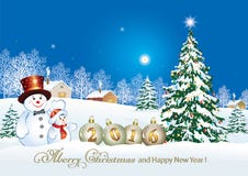 Feliz Navidad y Feliz Año Nuevo 2016 Fotos de archivo Feliz Navidad y Feliz Año Nuevo 2016 Fotos de archivo
