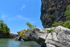 Felsen und cristal Wasserparadies stockfotografie Felsen und cristal Wasserparadies stockfotografie