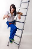 Female Construction Worker Royalty Free Stock Photos Female Construction Worker Royalty Free Stock Photos