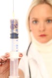 Female Doctor With A Syringe Royalty Free Stock Photo Female Doctor With A Syringe Royalty Free Stock Photo