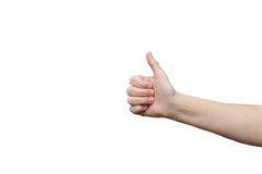 Female hand shows that all is well royalty free stock image Female hand shows that all is well royalty free stock image