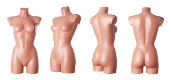 Female Mannequin Body | Studio Isolated Stock Photos