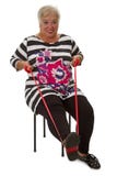 Female Senior Woman Exercises Stock Photo