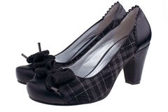 Female black shoes stock images Female black shoes stock images