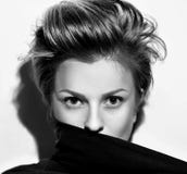 Female strict portrait closeup Stock Photography Female strict portrait closeup Stock Photography