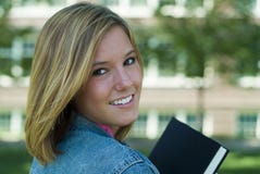 Female Student Holding Book Royalty Free Stock Photos Female Student Holding Book Royalty Free Stock Photos