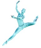 Femme de robot de danse Droid azuré en métal illustration stock Femme de robot de danse Droid azuré en métal illustration stock