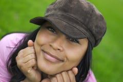 Femme de sourire photographie stock Femme de sourire photographie stock