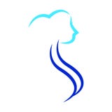 Femme de vecteur d'icône de logo d'illustration de symbole de conception enceinte illustration libre de droits Femme de vecteur d'icône de logo d'illustration de symbole de conception enceinte illustration libre de droits