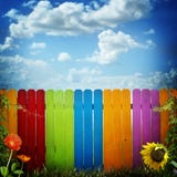 Fence And Sky Royalty Free Stock Photography Fence And Sky Royalty Free Stock Photography