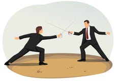 Fencing stock illustration Fencing stock illustration