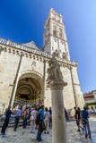 FENTE, CROATIE, LE 1ER OCTOBRE 2017 : Cathédrale de Domnius de saint dans la spl photo stock FENTE, CROATIE, LE 1ER OCTOBRE 2017 : Cathédrale de Domnius de saint dans la spl photo stock