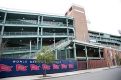 Fenway Park in città Boston fotografia stock libera da diritti Fenway Park in città Boston fotografia stock libera da diritti