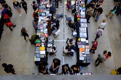 Feria de libro interior del arte fotografía de archivo libre de regalías Feria de libro interior del arte fotografía de archivo libre de regalías