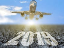 2019 feriados dos fligths viajam aviação do avião - rendição 3d ilustração royalty free 2019 feriados dos fligths viajam aviação do avião - rendição 3d ilustração royalty free