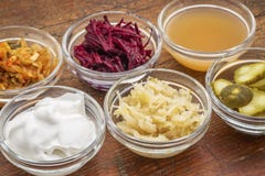 Fermented food collection stock image Fermented food collection stock image