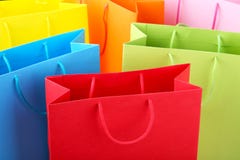 Fermez-vous des paniers de papier colorés photographie stock libre de droits Fermez-vous des paniers de papier colorés photographie stock libre de droits
