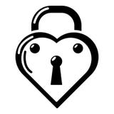 Fermez à clef l'icône décorative, style noir simple Illustration Libre de Droits Fermez à clef l'icône décorative, style noir simple Illustration Libre de Droits