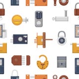 Fermez à clef le cadenas de vecteur avec le trou de la serrure pour la protection et sécurité fermant à clef le système avec le m illustration de vecteur Fermez à clef le cadenas de vecteur avec le trou de la serrure pour la protection et sécurité fermant à clef le système avec le m illustration de vecteur