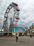 Ferris wheel in the Prater Park, Vienna, Austria royalty free stock photos Ferris wheel in the Prater Park, Vienna, Austria royalty free stock photos
