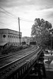 Ferrovia Columbus dei quartieri alti, GA fotografia stock libera da diritti Ferrovia Columbus dei quartieri alti, GA fotografia stock libera da diritti