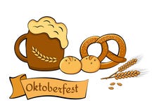 Festival da cerveja de Oktoberfest Ilustra??o de cor Ilustra??o para o vetor da festa ilustração do vetor Festival da cerveja de Oktoberfest Ilustra??o de cor Ilustra??o para o vetor da festa ilustração do vetor