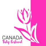 Festival da tulipa de Canadá Festival de maio ilustração stock Festival da tulipa de Canadá Festival de maio ilustração stock