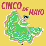 Festival di Cinco De Mayo dell'illustrazione ballo Manifesto messicano - vettore royalty illustrazione gratis Festival di Cinco De Mayo dell'illustrazione ballo Manifesto messicano - vettore royalty illustrazione gratis