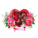 Feto dell'acquerello dentro l'utero royalty illustrazione gratis Feto dell'acquerello dentro l'utero royalty illustrazione gratis