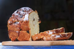 Fette affettate dolce del francese fotografia stock Fette affettate dolce del francese fotografia stock