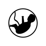 Fetus icon vector sign and symbol isolated on white background, Fetus logo concept stock illustration Fetus icon vector sign and symbol isolated on white background, Fetus logo concept stock illustration