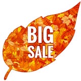 Feuilles d'Autumn Sales Banner With Colorful ENV 10 illustration libre de droits Feuilles d'Autumn Sales Banner With Colorful ENV 10 illustration libre de droits