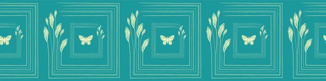 Feuilles et papillons sensibles tirés par la main d'agrume dans la conception carrelée de frontière Modèle sans couture de vecteu illustration stock Feuilles et papillons sensibles tirés par la main d'agrume dans la conception carrelée de frontière Modèle sans couture de vecteu illustration stock