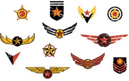 Fictional military emblems stripes