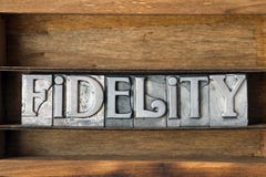 Fidelity-Wortbehälter stockbild Fidelity-Wortbehälter stockbild