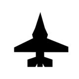 fighter plane icon. Trendy fighter plane logo concept on white b stock illustration fighter plane icon. Trendy fighter plane logo concept on white b stock illustration
