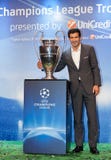 Figo with Champions League Cup Royalty Free Stock Photo Figo with Champions League Cup Royalty Free Stock Photo