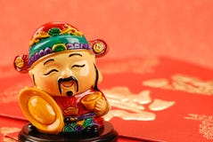 Figura tradicional chinesa do mammon imagens de stock Figura tradicional chinesa do mammon imagens de stock