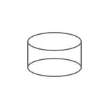 Figuras geométricas, icono del esquema del cilindro Elementos de las figuras geom?tricas icono del ejemplo Las muestras y los s?m stock de ilustración Figuras geométricas, icono del esquema del cilindro Elementos de las figuras geom?tricas icono del ejemplo Las muestras y los s?m stock de ilustración