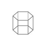 Figuras geométricas, icono hexagonal del esquema de la prisma Elementos de las figuras geom?tricas icono del ejemplo Las muestras libre illustration Figuras geométricas, icono hexagonal del esquema de la prisma Elementos de las figuras geom?tricas icono del ejemplo Las muestras libre illustration