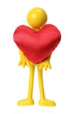 Figure en caoutchouc avec le coeur d'amour Image stock Figure en caoutchouc avec le coeur d'amour Image stock