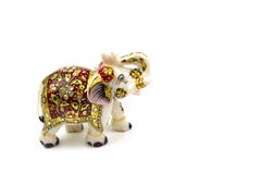 Figurine мрамора обременительного имущества с красным цветом и картина золота изолированная на белой предпосылке стоковая фотография Figurine мрамора обременительного имущества с красным цветом и картина золота изолированная на белой предпосылке стоковая фотография