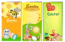 Fije de tres banderas verticales de Pascua libre illustration Fije de tres banderas verticales de Pascua libre illustration